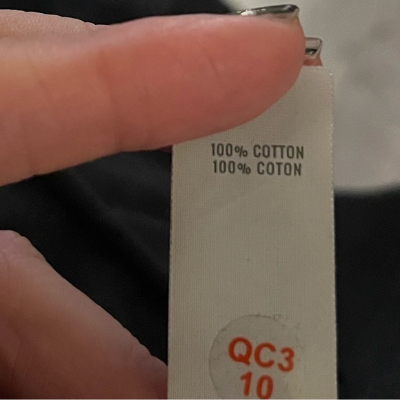 Offline by aerie Black Cropped Front Tie T-Shirt Size Medium - Picture 7 of 7